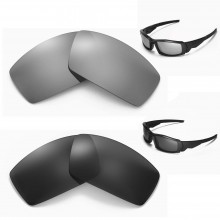 Walleva Black +Titanium Polarized Replacement Lenses For Oakley Canteen (2013&before) Sunglasses